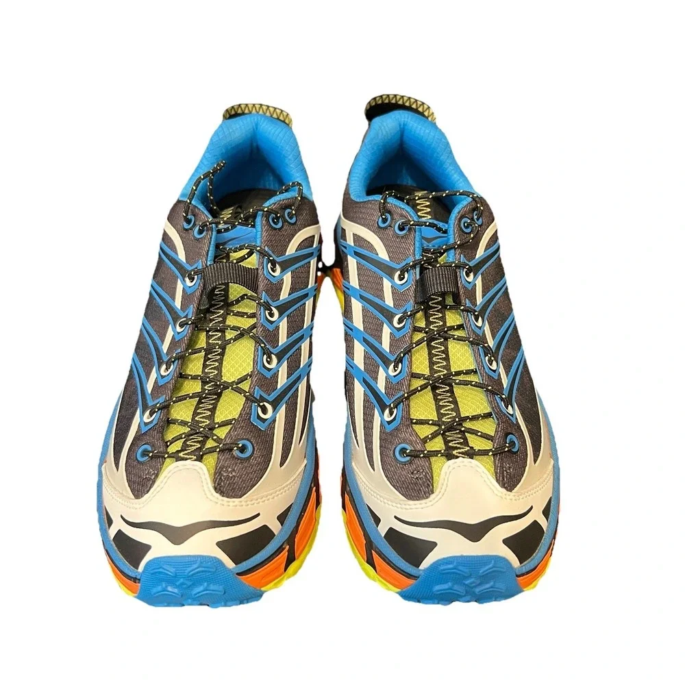 Size 9.5 - Hoka One One HOKA Mafate Three2 Black Diva Blue Orange